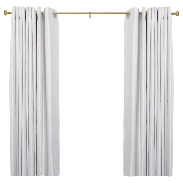 Loft97 D21XX 3/4" Diameter Adjustable Heavy-Duty Decorative Curtain Rod with Ornate Endcaps for Indoor Outdoor Use, Fits Living Room, Bedroom, Kitchen & Patio, Gold