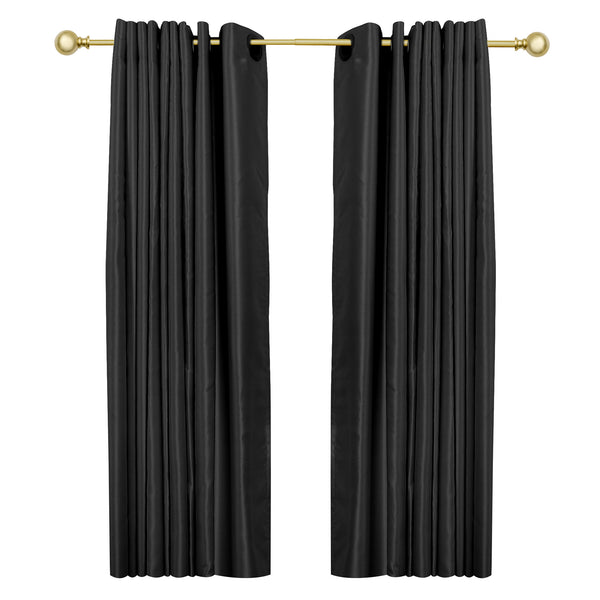 Loft97 D32XX Curtain Rod with Round Finials, Adjustable Length 28-48"