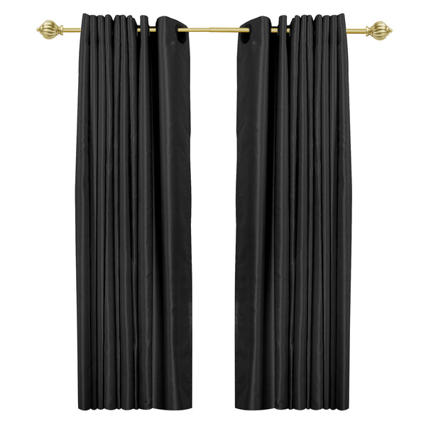 Loft97 D42XX Curtain Rod with Decorative Round Finials, 28-48"
