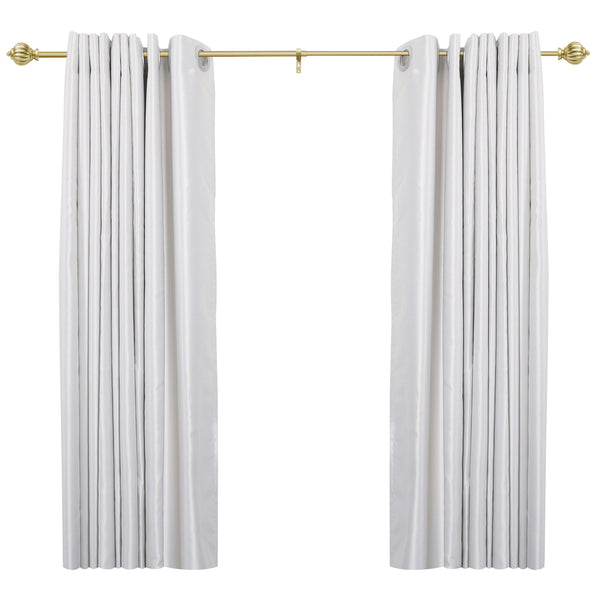 Loft97 D44XX Curtain Rod with Decorative Round Finials, 48-86"