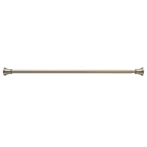 Loft97 FH72XX Adjustable 72-Inch Shower Curtain Tension Rod - Rust-Proof Aluminum with Rubber End Cap, No Drill Installation - Extendable, Ideal for Bathroom, Retractable, Wall-to-Wall - Easy to Hang, Included PEVA Shower liner and shower hooks