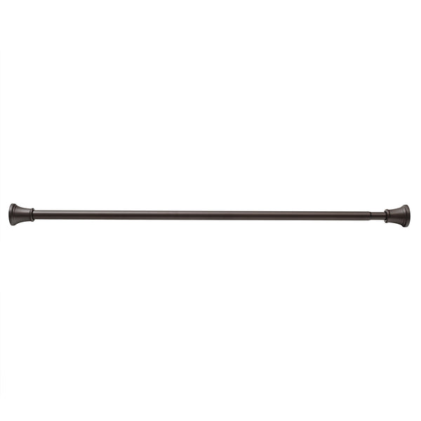 Loft97 FH72XX Adjustable 72-Inch Shower Curtain Tension Rod - Rust-Proof Aluminum with Rubber End Cap, No Drill Installation - Extendable, Ideal for Bathroom, Retractable, Wall-to-Wall - Easy to Hang, Included PEVA Shower liner and shower hooks