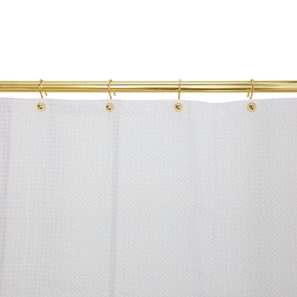 Loft97 HK7XX  Shower Hooks - Shower Curtain Rings for Bathroom - Rust Proof Shower Curtain Hooks for Shower Curtain or Liner - Set of 12 - Chrome/Brushed Nickel/ORB/Black/Gold