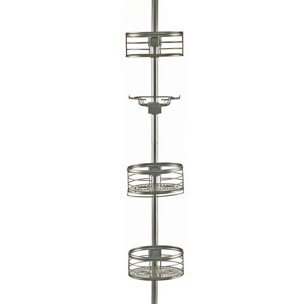 Loft97 PC4XX Rust-Resistant Tension Pole Shower Caddy, 3 Shelves