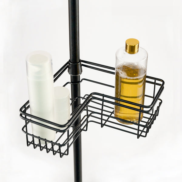 Loft97 PC6XX Rust-Resistant Shower Tension Pole Caddy, 4 Shelves