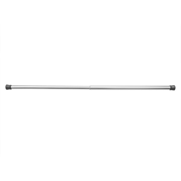 Loft97 T42SS 40-Inch Shower Curtain Tension Rod - Rust-Proof Aluminum with PVC End Cap, No Drill Installation - Extendable, Ideal for Bathroom, Retractable, Wall-to-Wall - Easy to Hang, Chrome Finish