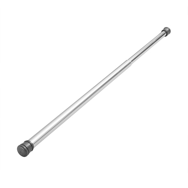 Loft97 T42SS 40-Inch Shower Curtain Tension Rod - Rust-Proof Aluminum with PVC End Cap, No Drill Installation - Extendable, Ideal for Bathroom, Retractable, Wall-to-Wall - Easy to Hang, Chrome Finish