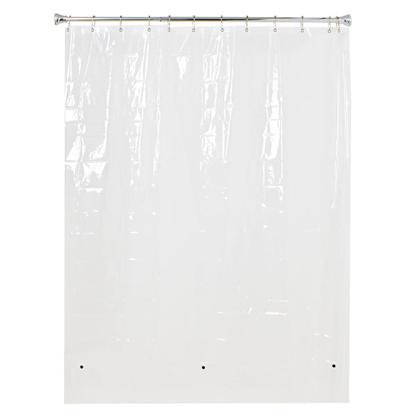Loft97 BL5KK 72"X72" 4.8G Clear PEVA Shower Curtain Liner with Magnets