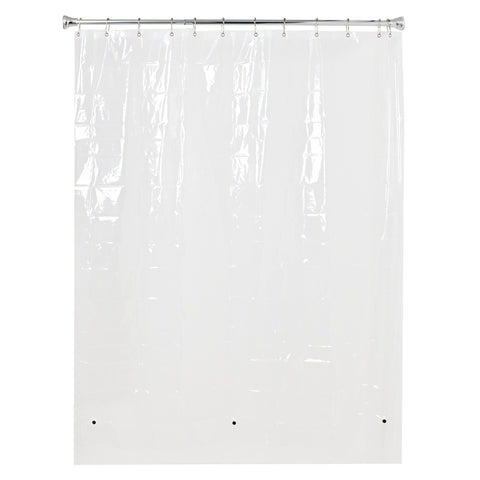 Loft97 BL5KK 72"X72" 4.8G Clear PEVA Shower Curtain Liner with Magnets
