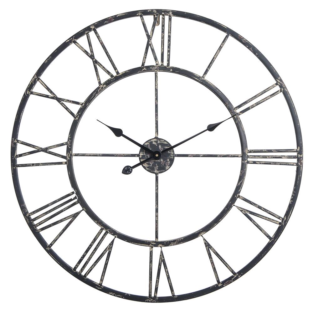 Loft97 CL0008PABK014 Oversize Roman Round Wall Clock, 30