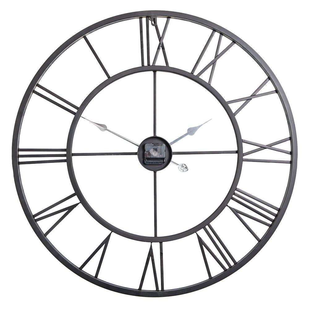 Loft97 CL0008PABK014 Oversize Roman Round Wall Clock, 30