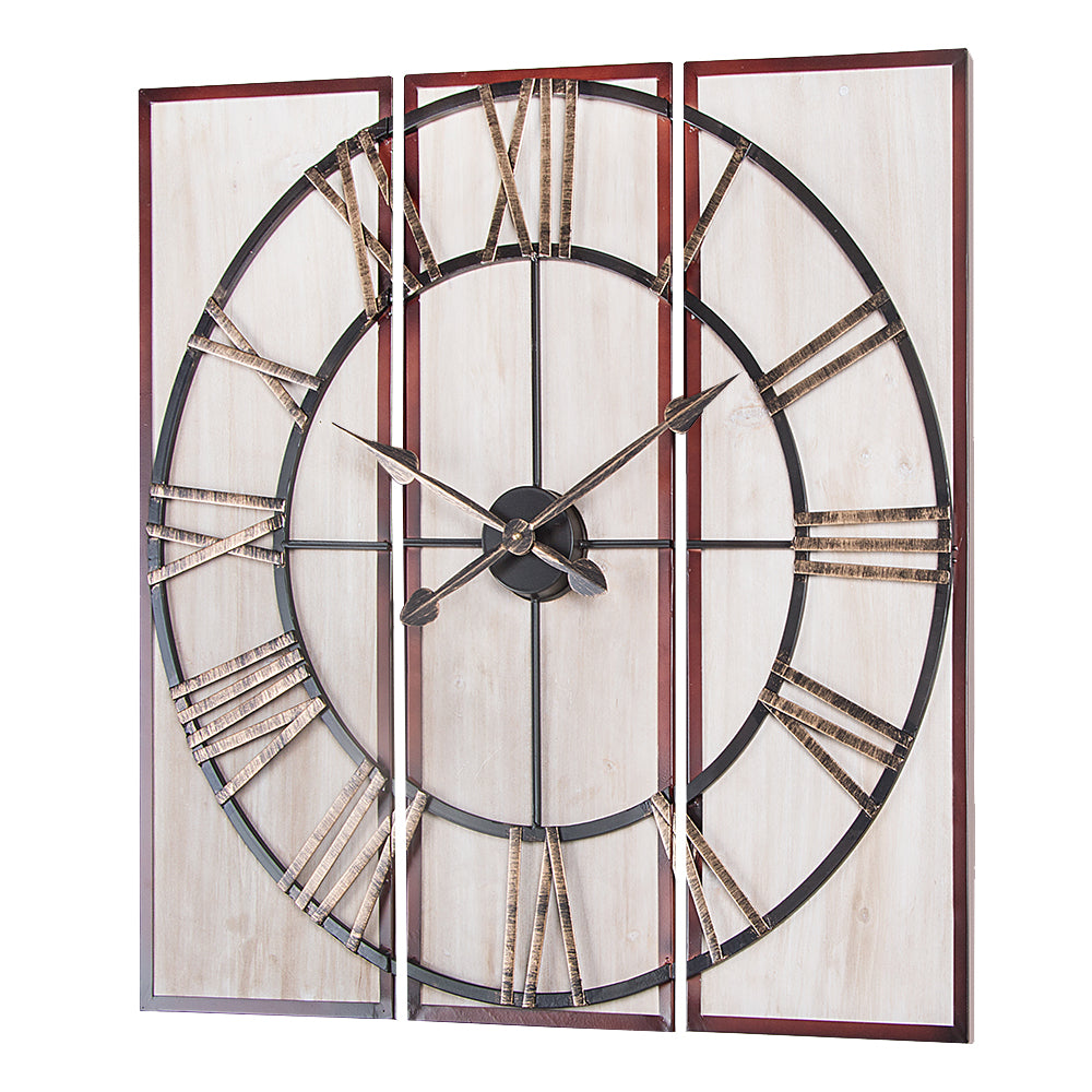 Loft97 3-Piece Oversize Roman Square Wall Clock, 32