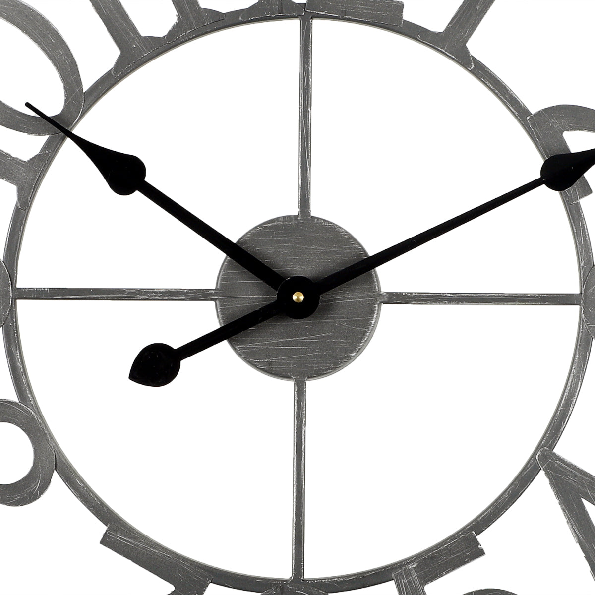 Loft97 CL40GY Manhattan Industrial Wall Clock, Analog, Gray, 24