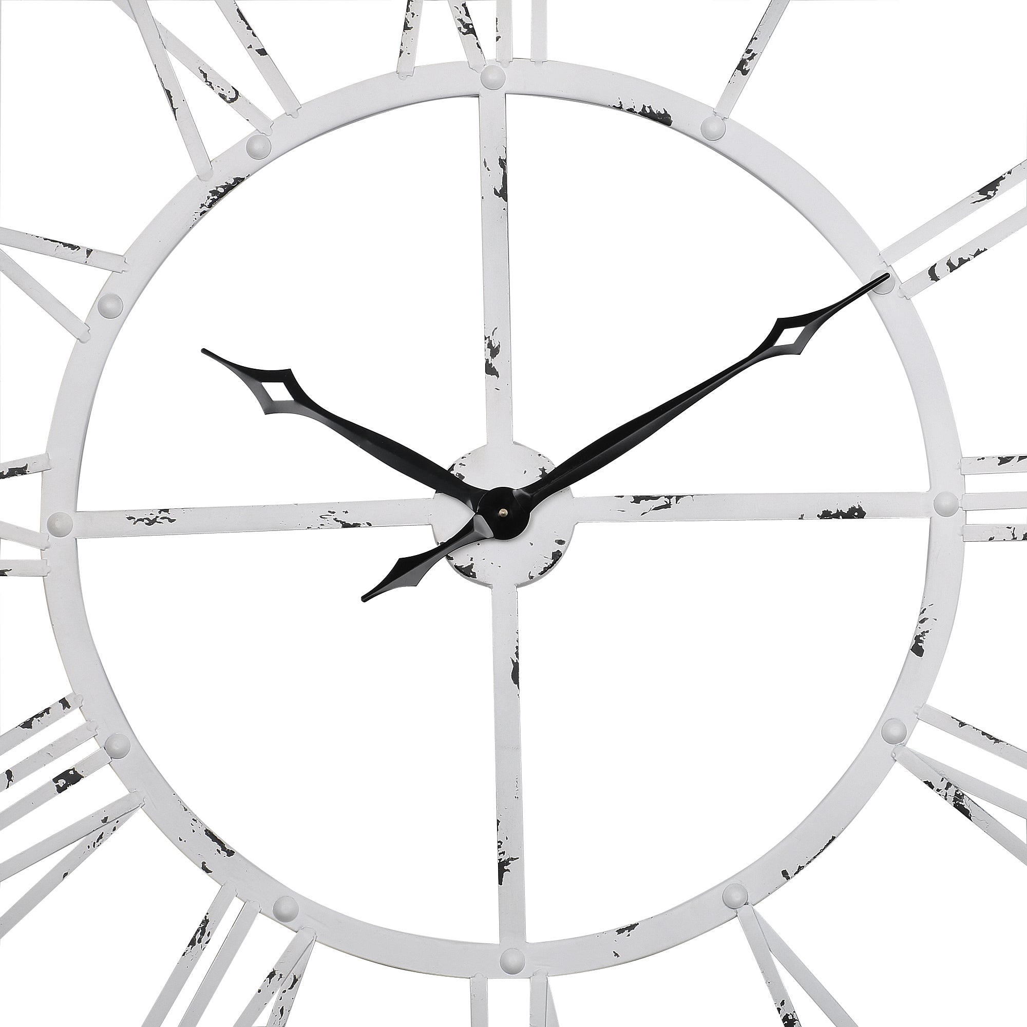 Loft97 CL43XX Rivet Roman Industrial Oversize Wall Clock, 43.5