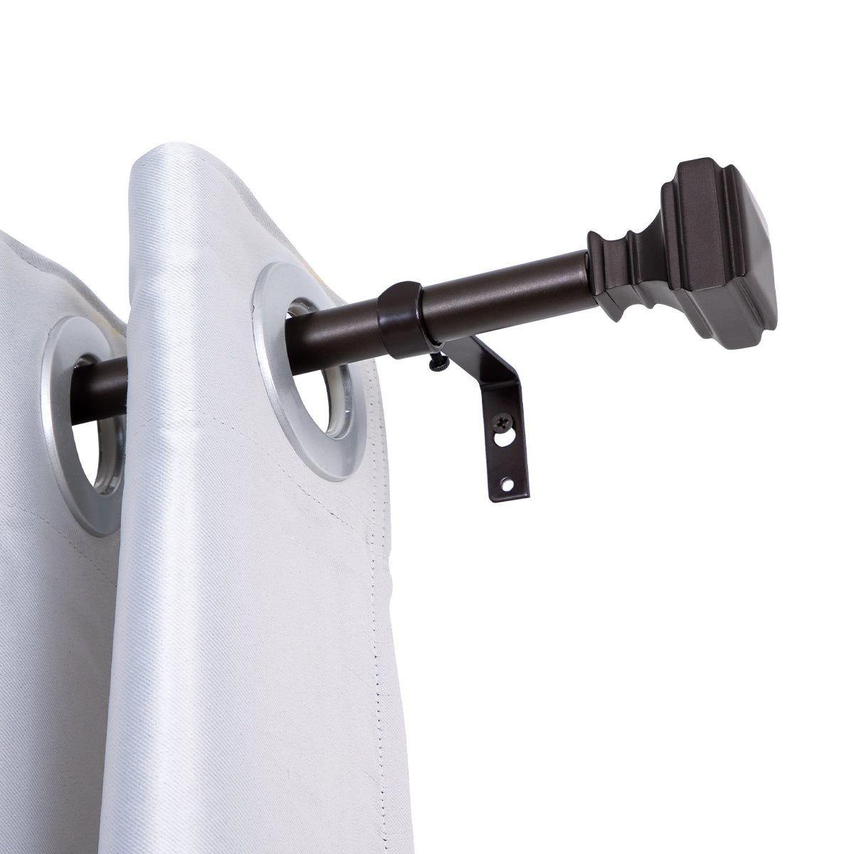 Loft97 D24XX Wall Mounted 5/8 Inch Curtain Rod - Curtain Rods For Windows, Adjustable Drapery Rods, Curtain Rods, Bedroom & Living Room Decorative Curtain Rods, Tapestry Poles
