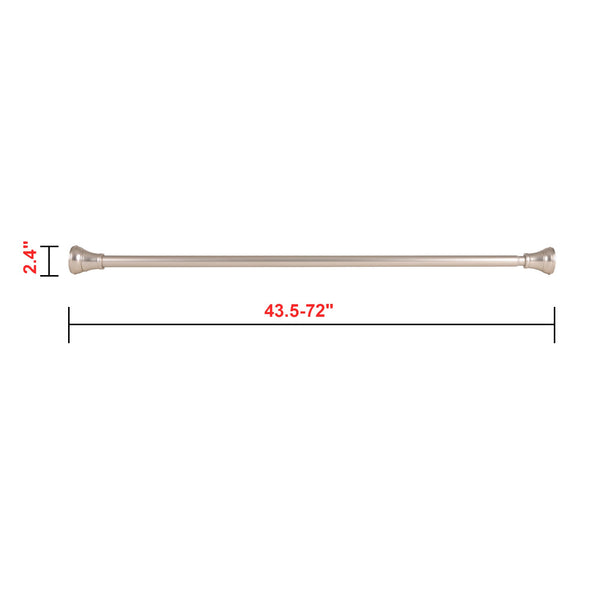 Loft97 F72XX 72" Aluminum Decorative Finial Tension Rod