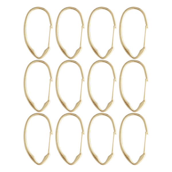 Loft97 HK10XX Shower Rings, Shower Curtain Rings for Bathroom, Rustproof Zinc Shower Curtain Hooks Rings, Set of 12, Chrome/Brushed Nickel/Oil Rubbed Bronze/Black/Gold