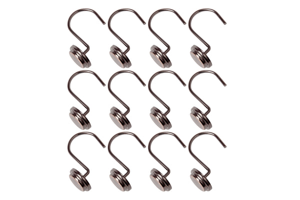 Loft97 HK14XX Shower Rings Hooks, Shower Curtain Rings Hooks for Bathroom, Rust Resistant Shower Curtain Hooks Rings, Set of 12