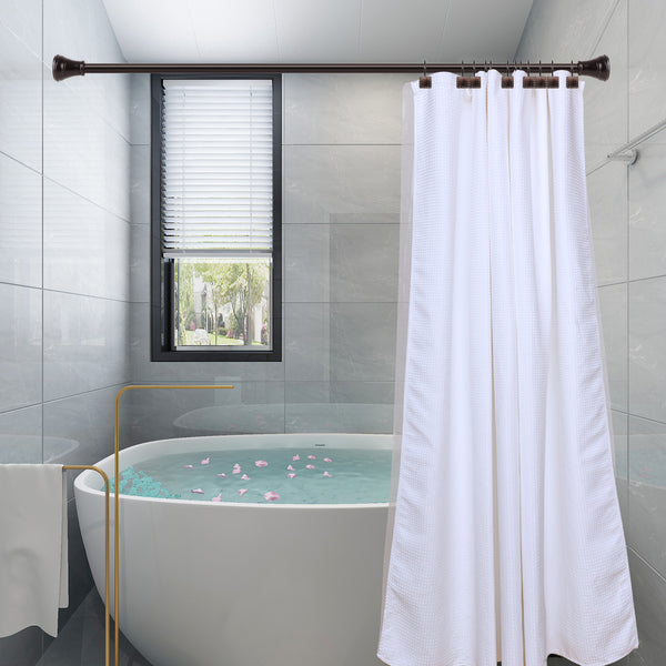 Loft97 HK20XX Shower Hooks, Double Shower Curtain Hooks for Bathroom, Rustproof Zinc Shower Curtain Hooks Rings, Crystal Design, Set of 12