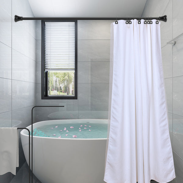 Loft97 HK22XX Shower Hooks, Double Shower Curtain Hooks for Bathroom, Rustproof Zinc Shower Curtain Hooks Rings, Crystal Design, Set of 12