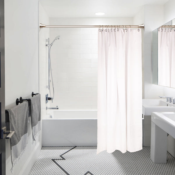 Loft97 HK23XX Shower Rings,  Shower Curtain Hooks for Bathroom, Rust Resistant Shower Curtain Hooks Rings,  Crystal Design, Set of 12
