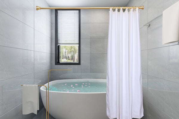 Loft97 HK9XX Shower Rings, Shower Curtain Rings for Bathroom, Rustproof Zinc Shower Curtain Hooks Rings, Set of 12, Chrome/Brushed Nickel/Oil Rubbed Bronze/Black/Gold