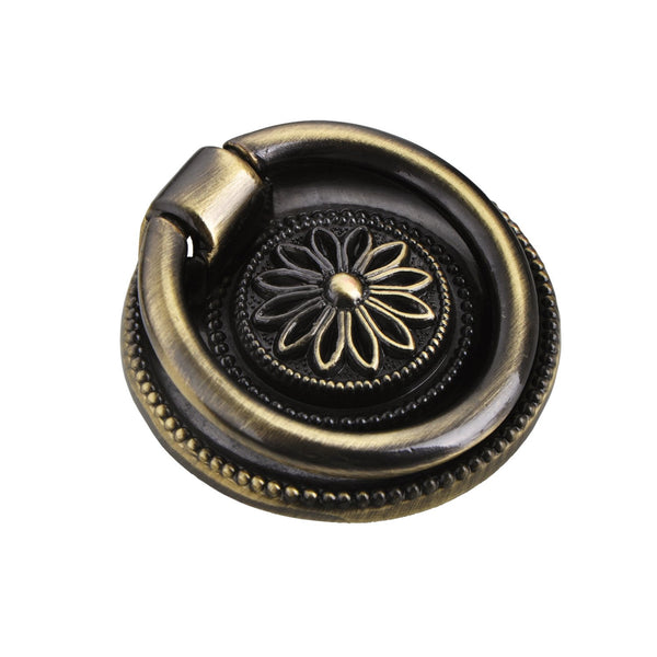 Medici Ring Pull, Antique Brass, 1 5/8" Diameter - Loft97 - 7