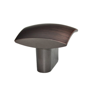 Rhonda Contoured Square Cabinet Knob, Oil Rubbed Bronze or Brushed Nickel - Loft97 - 2