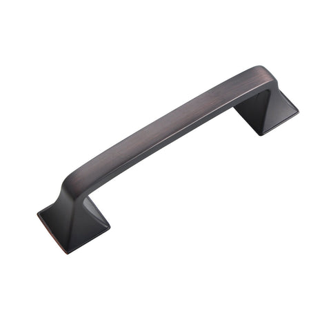 Brax Cabinet Pull Handle, Oil Rubbed Bronze, 4" or 5" Center to Center - Loft97 - 1