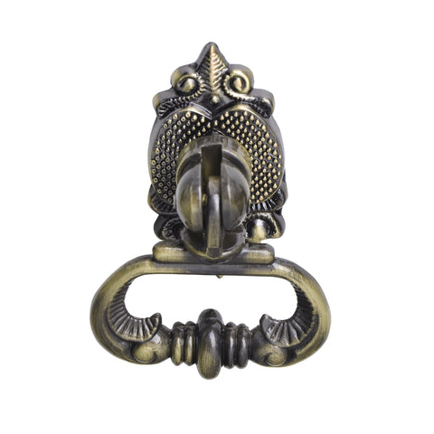 Loft97 HW275PLAB021 Vallia Drop Ring Cabinet Pull, 2.6", Antique Brass
