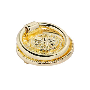 Loft97 HW279PLGD011 Medici Ring Pull, 1-5/8" Diameter, Polished Gold