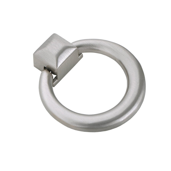 Loft97 HW280PLBN021 Anello Ring Cabinet Pull, 1.6" x 1.9", Brushed Nickel