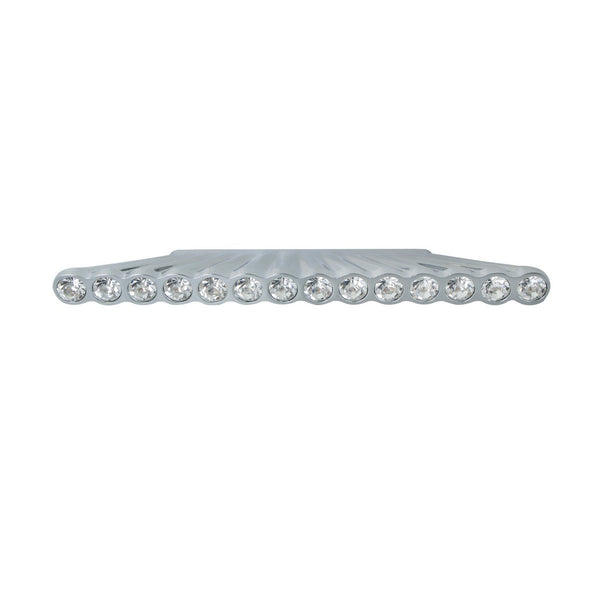 Gleam Polished Chrome 14 Crystal Cabinet Pull, 2.5" Center to Center - Loft97 - 2