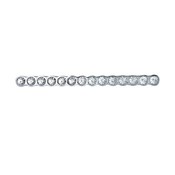 Gleam Polished Chrome 14 Crystal Cabinet Pull, 2.5" Center to Center - Loft97 - 3