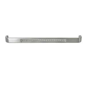 Loft97 HW287PLBN021 Gleam Pull Handle - Decorative Cabinet Drop Pull Handles for Cabinets and Drawers - Vintage Cabinet Hardware with Hand Finished Brushed Nickel - Metal Drawer Pull Handle, 7.5" Center to Center