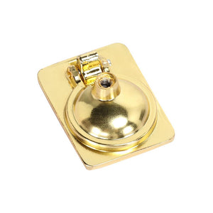 Loft97 HW299PLGD021 Kent Cabinet Ring Pull Knob - Decorative Cabinet Drop Pull Knobs for Cabinets and Drawers - Vintage Cabinet Hardware with Hand Finished Polished Gold - Metal Drawer Pull Knobs 1.6"