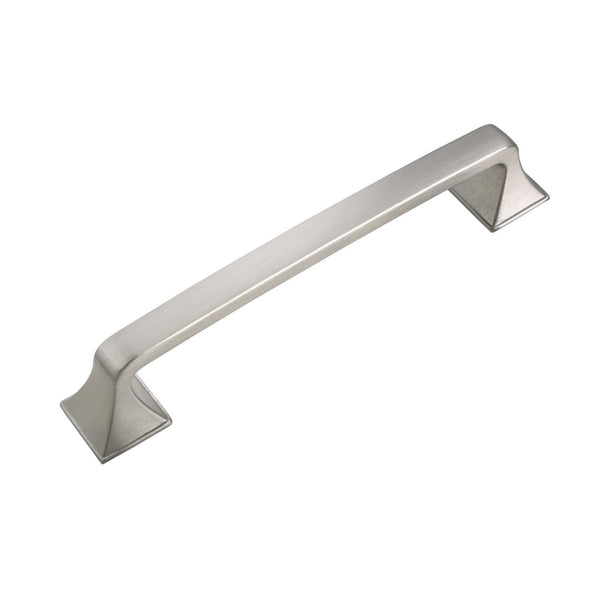 Brax Cabinet Pull Handle, Brushed Nickel, 4" or 5" Center to Center - Loft97 - 1