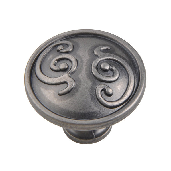 Roma Cabinet Knob, Pewter, Brass, or Bronze, 1.25" - Loft97 - 3