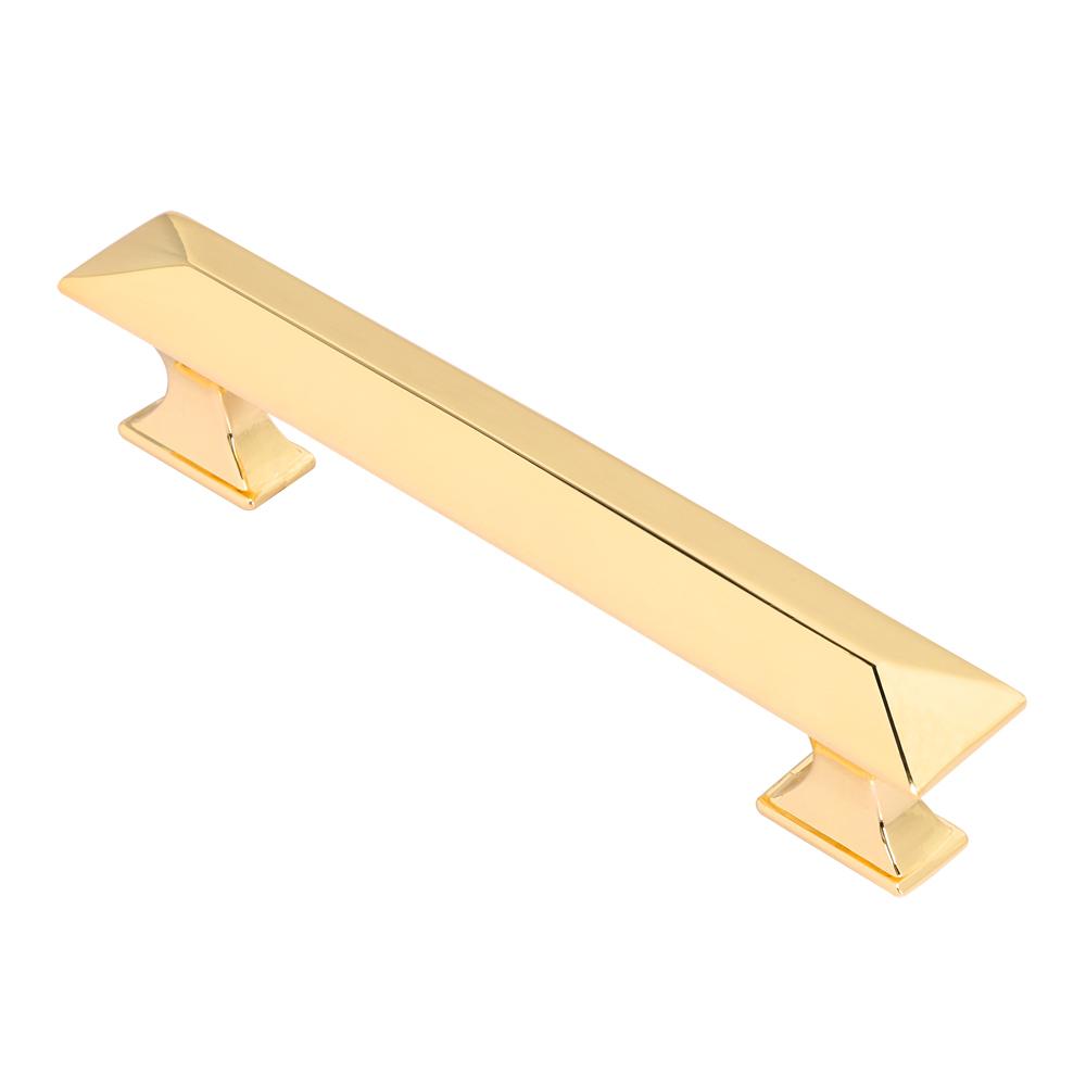 Loft97 HW347PLGD011 Tristan Cabinet Pull, 3.75" Center to Center, Polished Gold