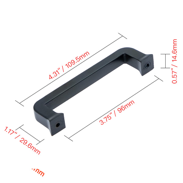 Loft97 HW400-408XX Zinc Cabinet Pull, Knob/3.75"/6.3" Center to Center